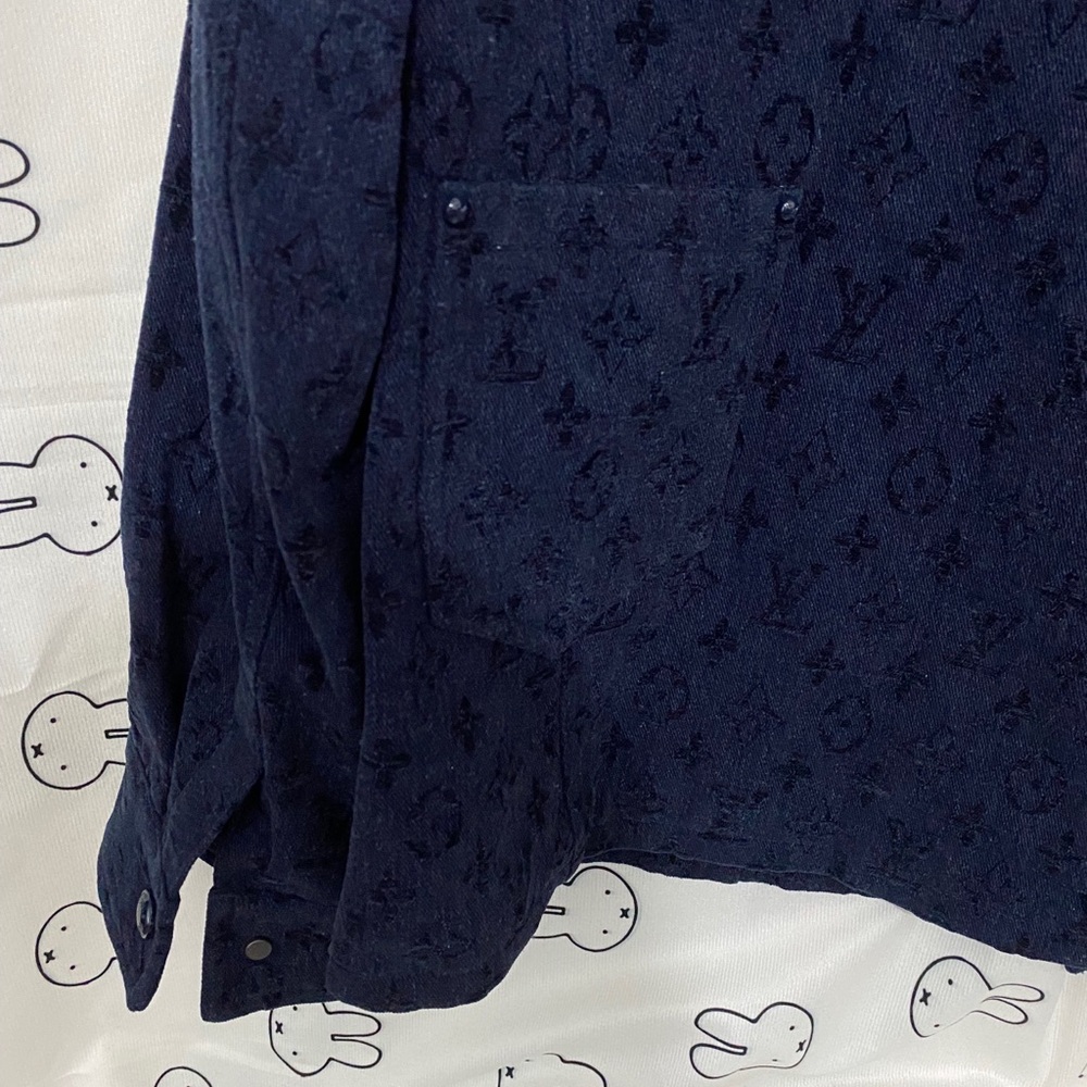 Louis Vuitton Dark Navy Monogram Shirt Jacket - Picture 8 of 11